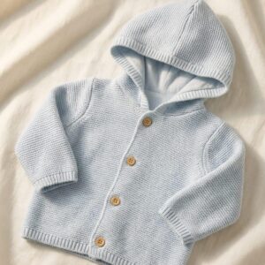 Knit Hooded Cardigan