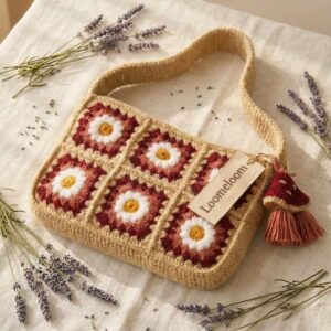 The Loomeloom Daisy Granny Square Tote Your Essential Boho Companion