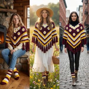 The Loomeloom Retro-Chic Set: Artisanal Boho Charm in Every Stitch